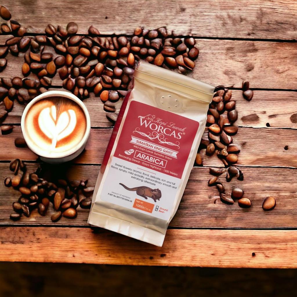 

WORCAS Kopi Luwak Liar Sumatran King Gayo 100gr