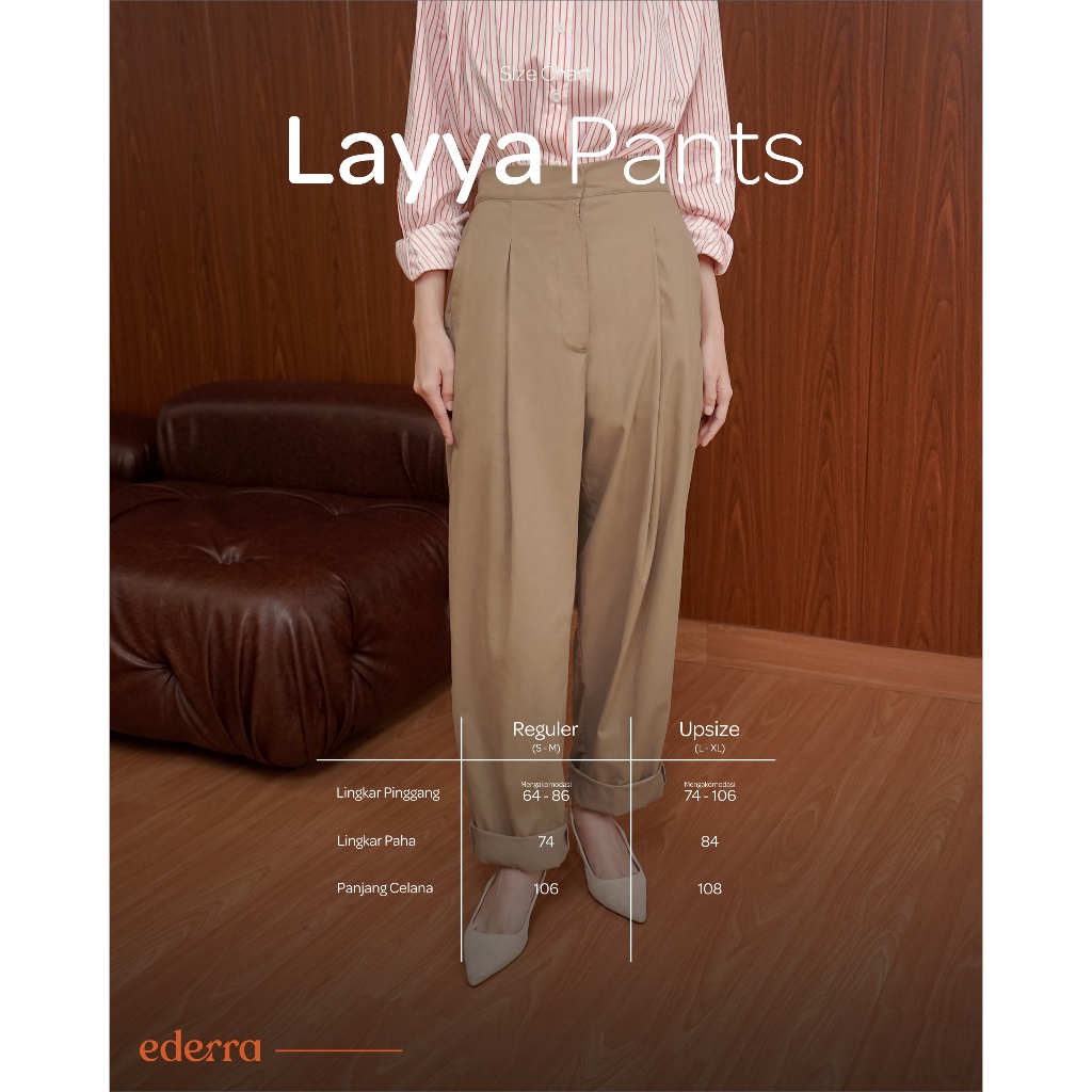 Ederra Layya Pants / Bawahan Wanita / Celana Panjang