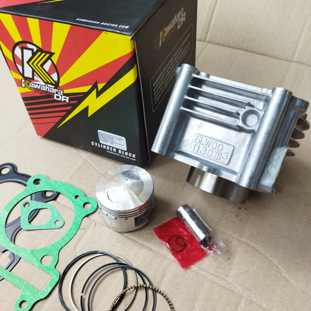 PAKET BORE UP BLOK SEHER/BORING MIO LAMA MIO SOUL MIO SPORTY SMILE 5TL BORE UP 58,5MM KAWAHARA RACIN