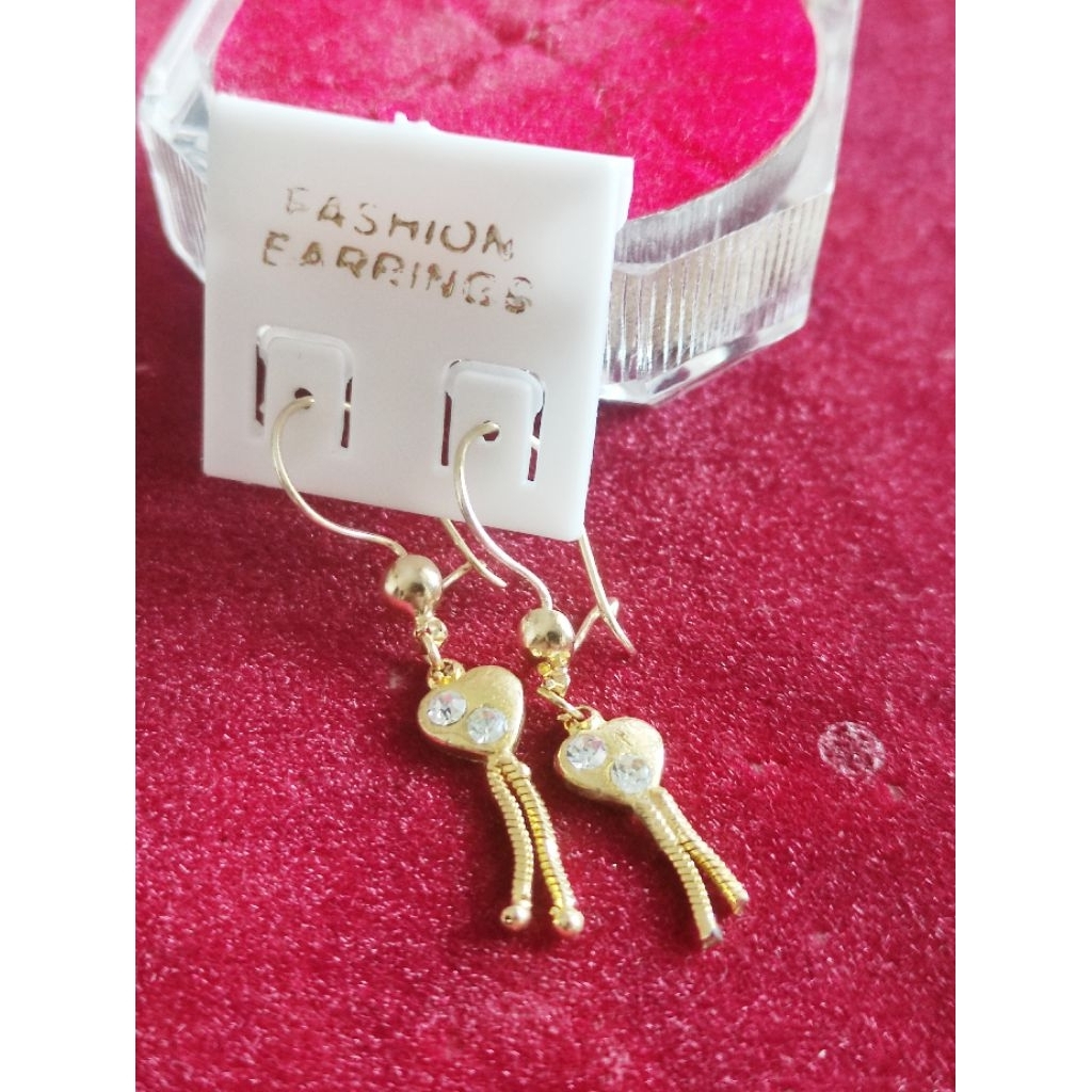 anting jurai love mata dua mainan koncer dua, anting kristal, anting anak