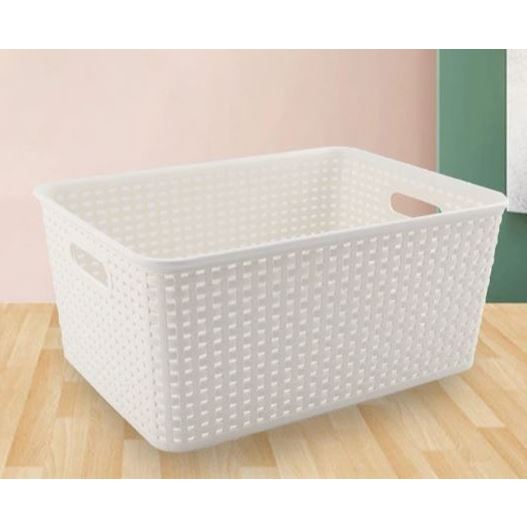 keranjang Anyam Super Tebal Besar Bahan Plastik