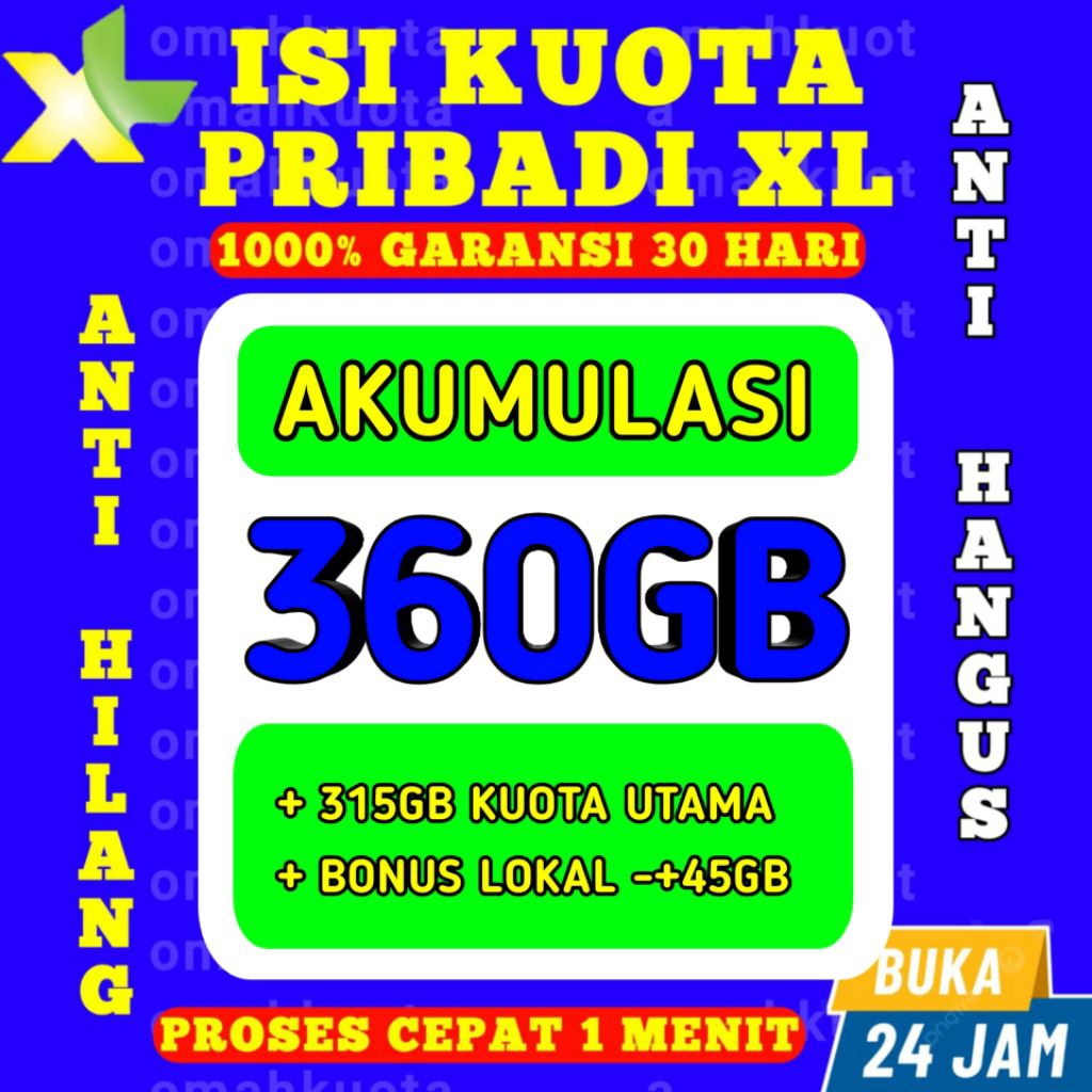 PALING TERMURAH PAKET XL 270GB FULL INTERNET - PAKET DATA XL 360GB TERMURAH DAN TERCEPAT