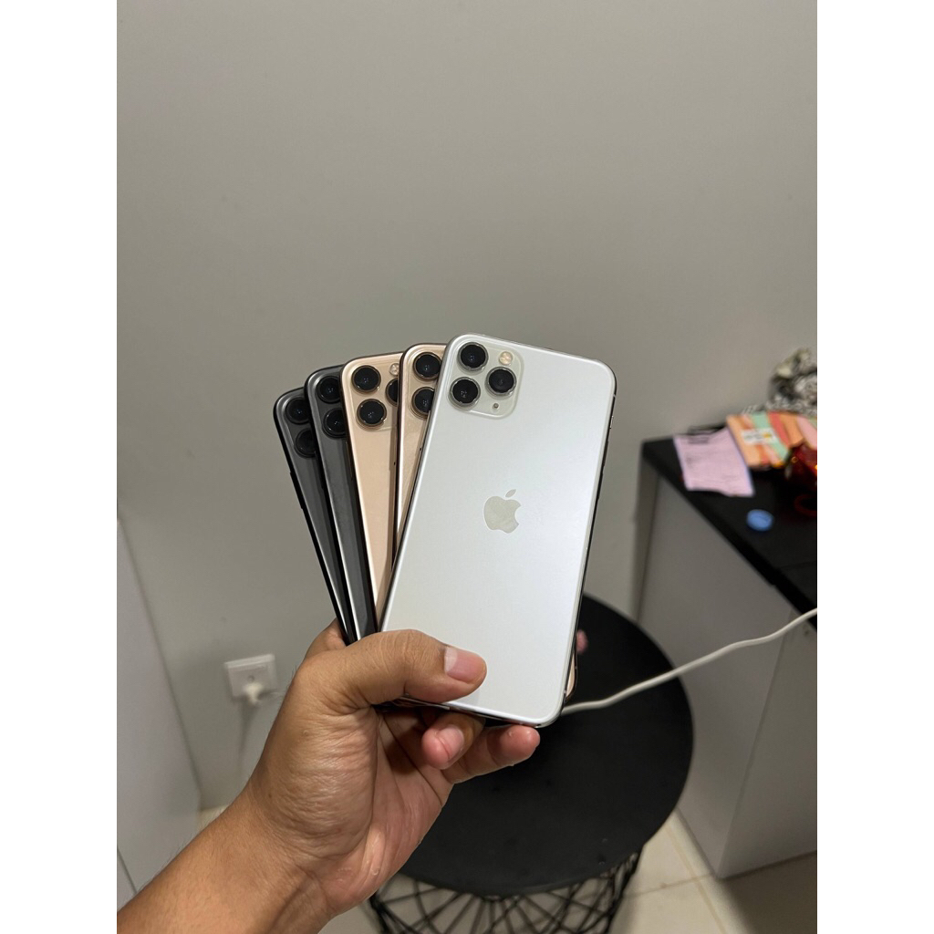 Iphone 11 Pro Max 256gb Second Beacukai Full Set [ Semua kartu - Sinyal Permanen ]