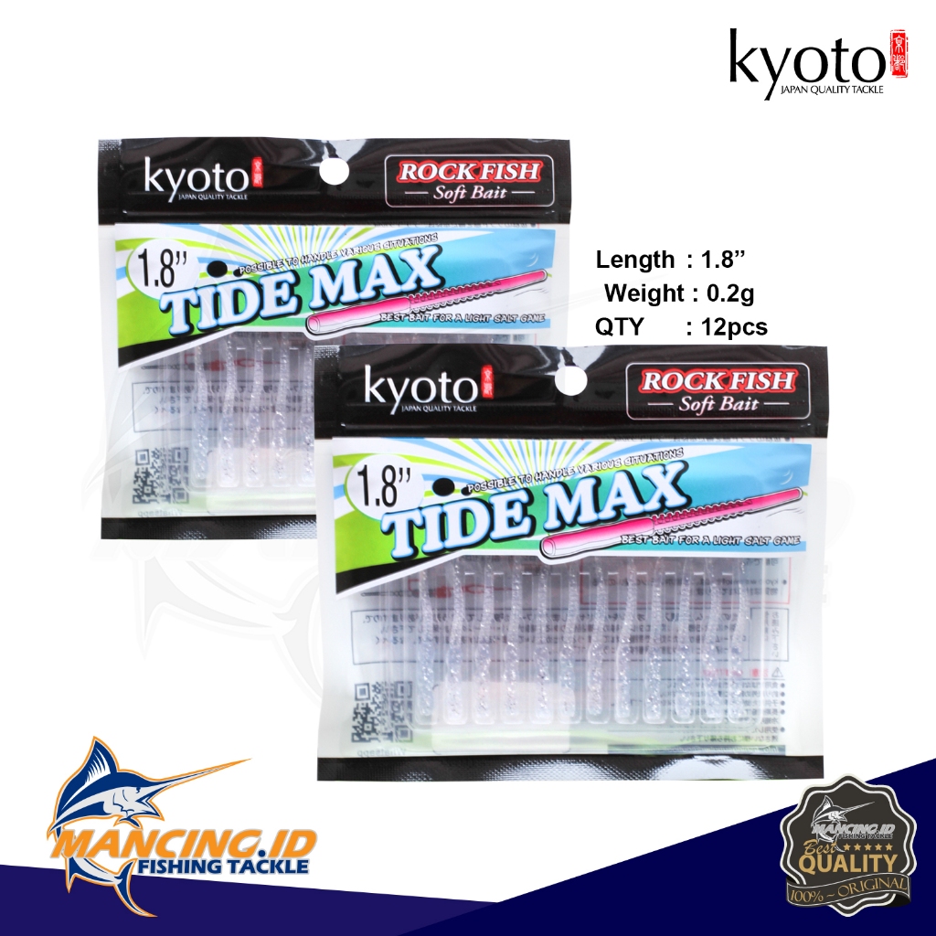 Kyoto TIDE MAX 1.8" Soft Bait Umpan Pancing Karet Soft Lure