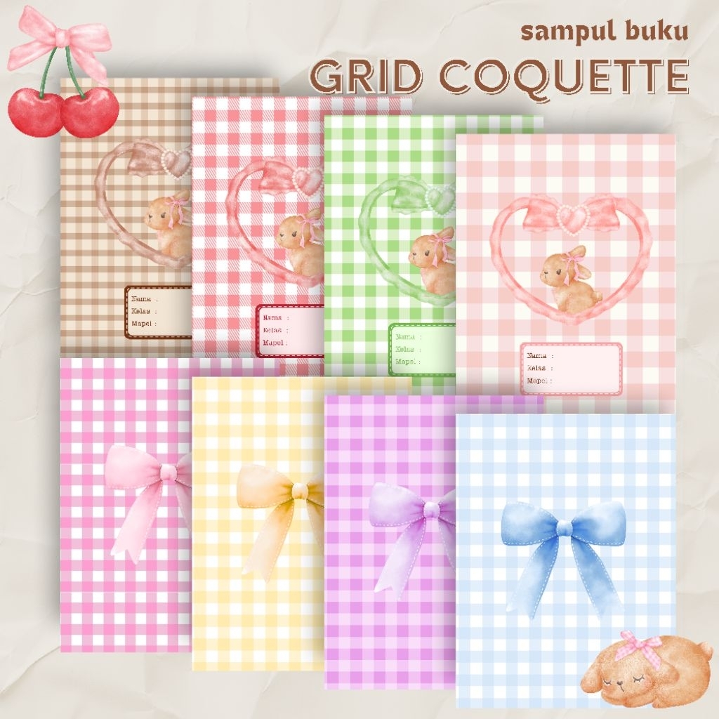 

SAMPUL BUKU TULIS BIGBOSS GRID COQUETTE PASTEL COLOUR
