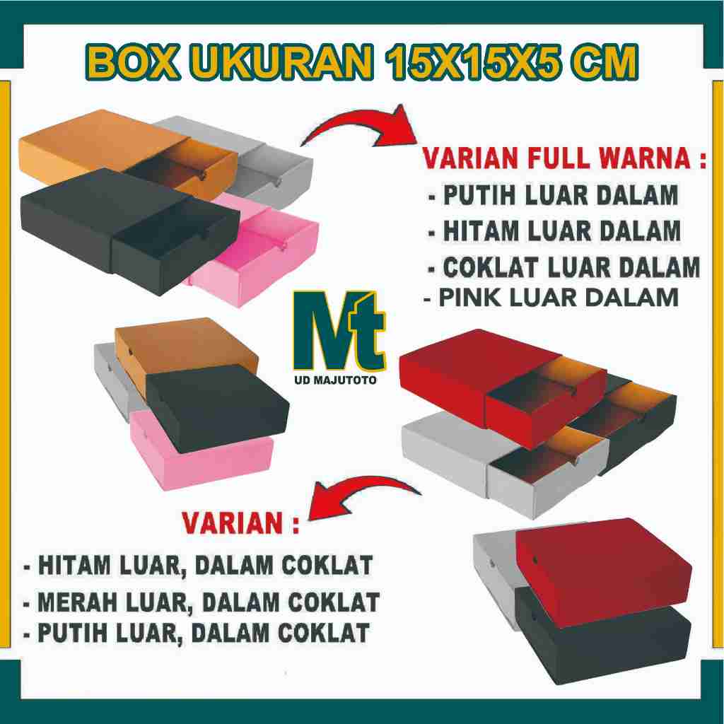 

Box 15x15x5 cm / Box Slide (Sledding) / Kardus Polos