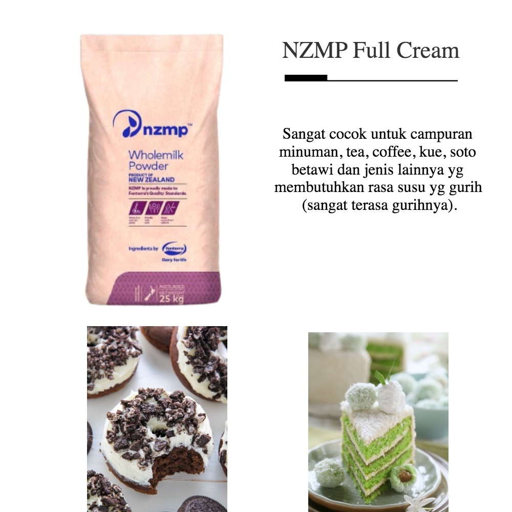 

Susu Bubuk Full Cream NZMP 1kg, 500gr, 250gr Whole Milk By Fontera Newzeeland 100% Original