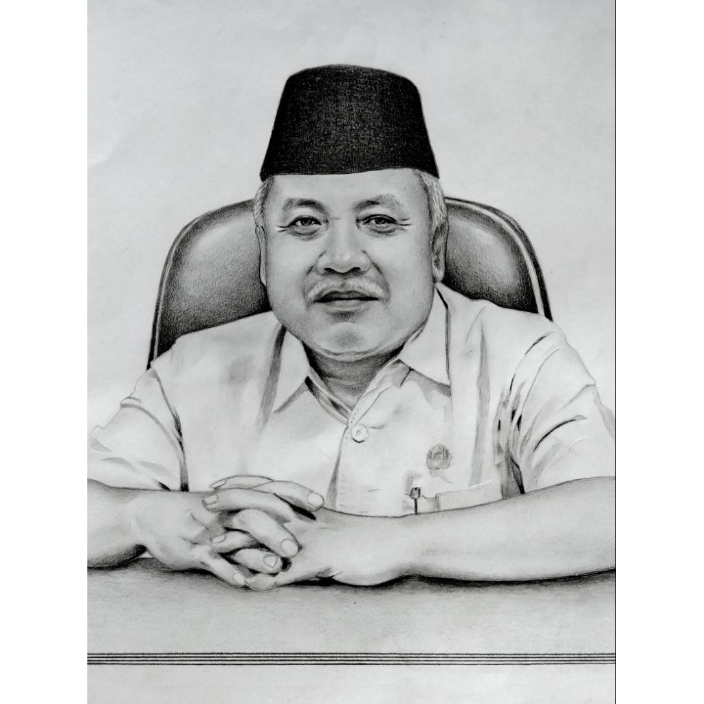 Gambar Lukisan Pensil Sketsa Wajah
