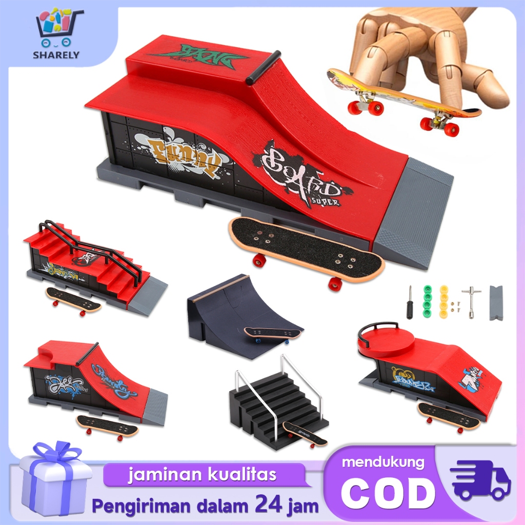 Arena Skateboard Jari Finger Board Mainan Arena Fingerboard Alat Peraga Tempat Profesional