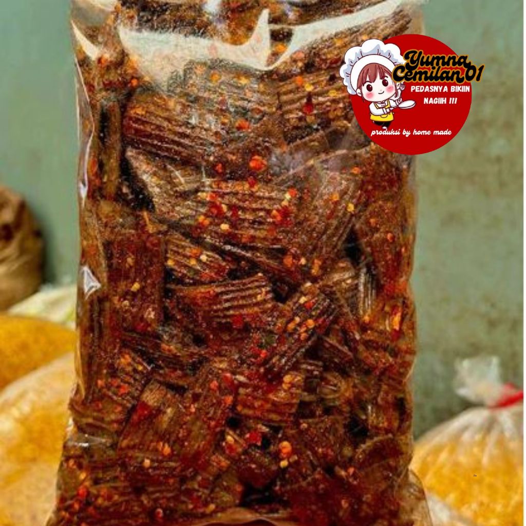 

KERUPUK JENGKOL VIRAL SEBLAK PEDAS AROMA DAUN JERUK KEMASAN 250 500 1 KG