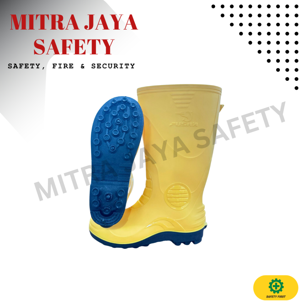 SEPATU BOOT SAFETY BESI MURAH SEPATU BOOT SAFETY KUNING
