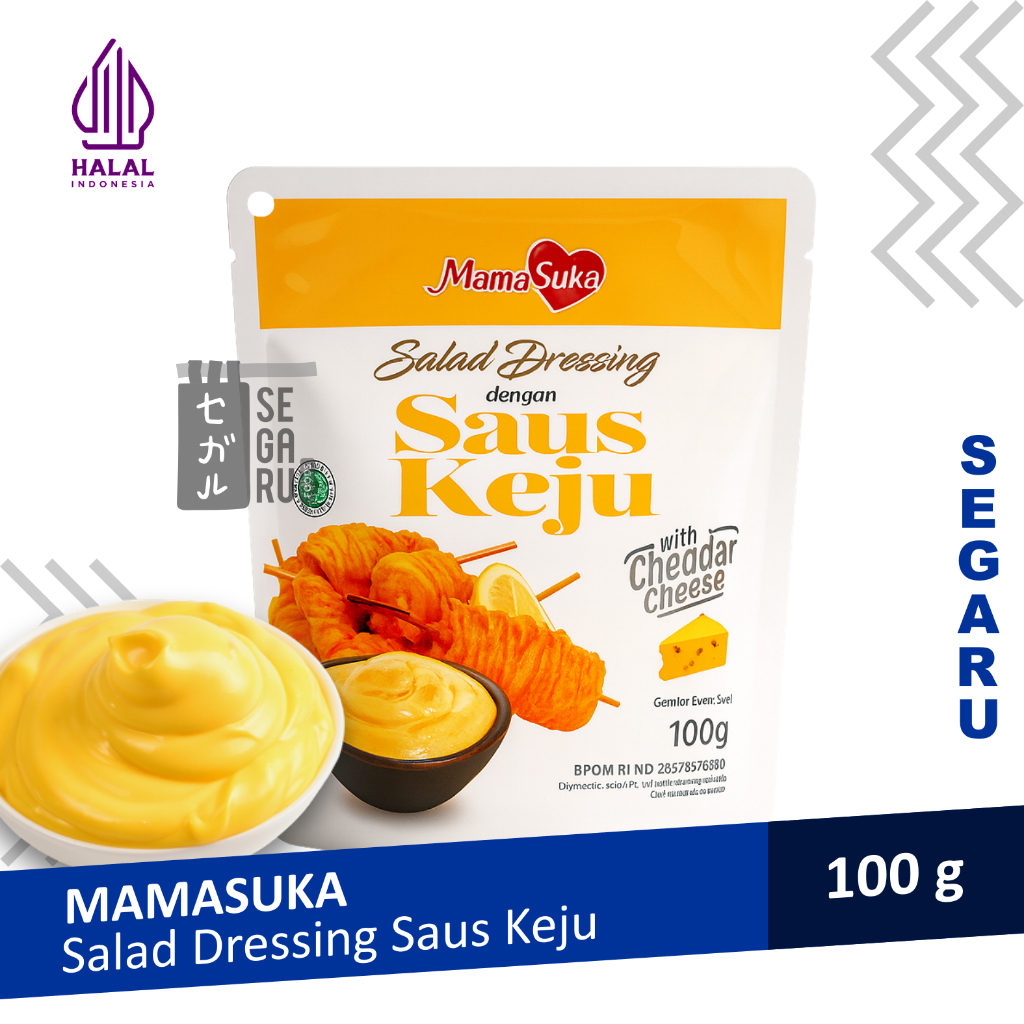

Mamasuka Cheesy Mayonnaise | Salad Dressing Saus Keju 100 gr
