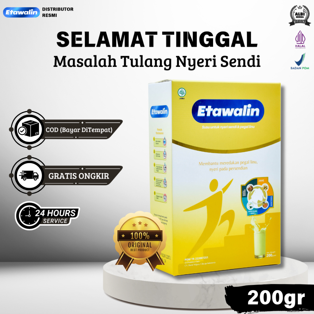 

ETAWALIN ORIGINAL - Ucapkan Selamat Tinggal Nyeri Sendi Tulang Asam Urat Kesemutan dengan Etawalin