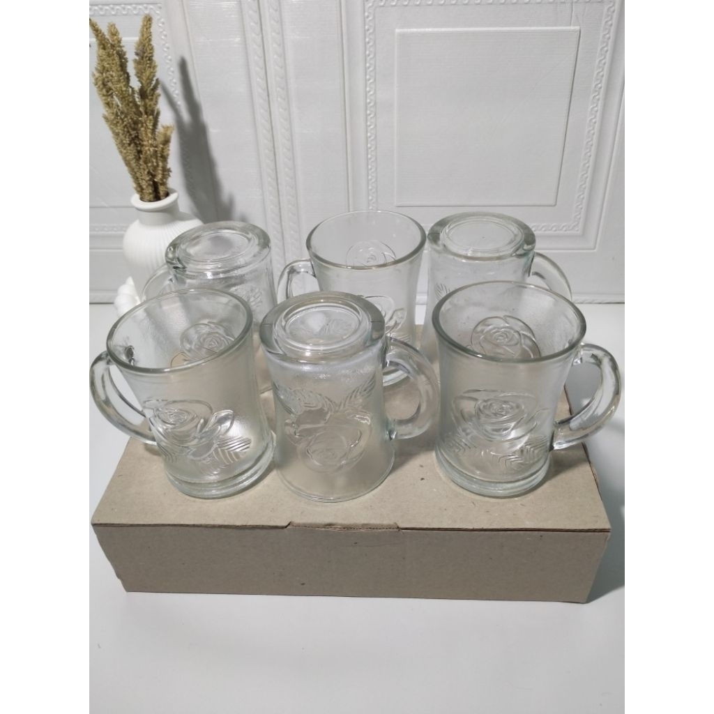 6 PCS GELAS KOPI | GELAS TEH | GELAS KACA | GELAS BENING