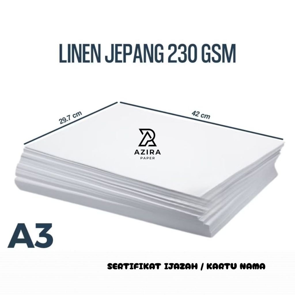 

Kertas Sertifikat Linen A3 isi 30 Lembar / Kertas Sertifikat A3 Linen