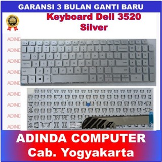 Keyboard Dell Latitude 3520 3530 E3520 Inspiron 15 3510 3511 3525 5510 5515 Silver