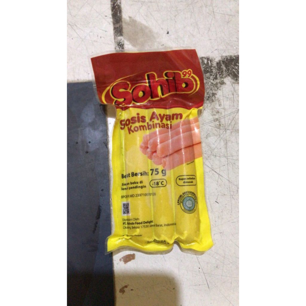 

Sohib Sosis Ayam Kemasan Hemat isi 3 pcs (Frozen food)