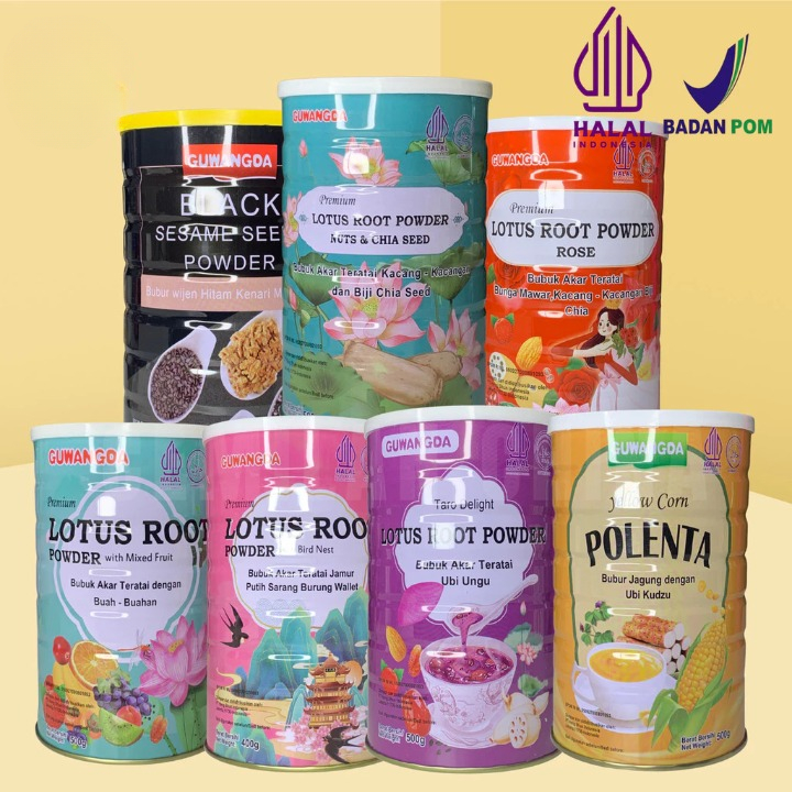 

Halal Lotus Root Powder Oufen Bubuk Akar Teratai Sehat Ukuran 500gr