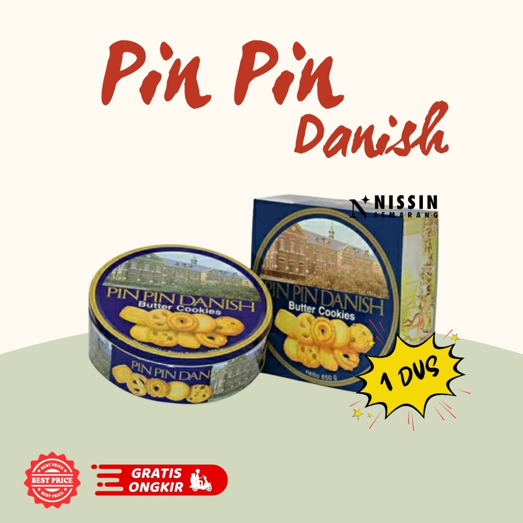 

Pin Pin Danish Butter Cookies 454g Pin Pin Butter Cookies 1 KARTON isi 12 Kaleng