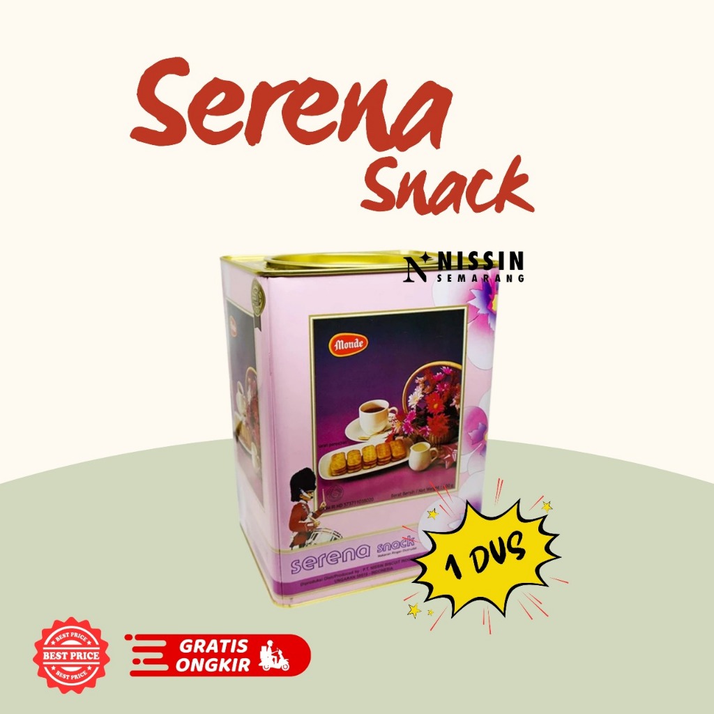 Monde Snack 600 gr Monde Serena Snack 1 KARTON Isi 6 Kaleng