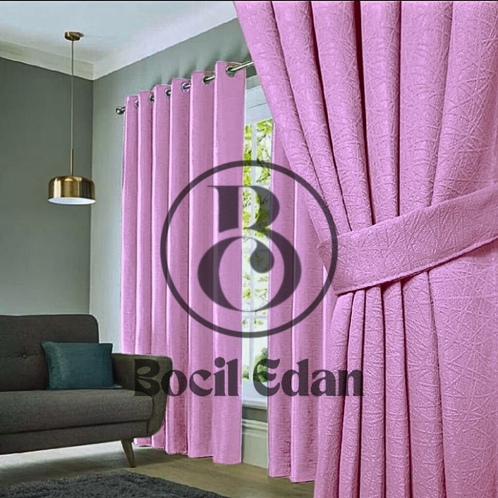 Gorden Jendela dan Pintu Kamar Minimalis Blackout Polos Tebal Premium