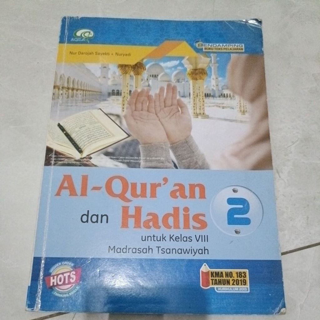 buku Al Qur'an hadits kelas 8