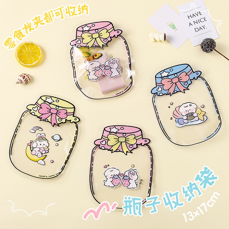 

Plastik Zip Lock Motif Toples Kaca / Ziplock/ Goodie Bag/For Gift/Pouch Mini/Lucu/Cute / Goodie Bag