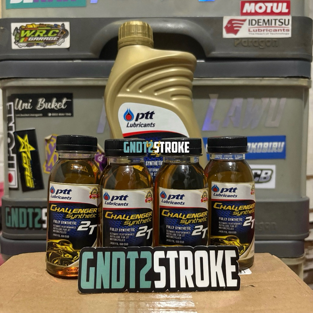 Denting Mas Terang Oli Samping 2 Tak Ptt / Ptt Lubricants Challenger Synthetic Full Sintetik Repack