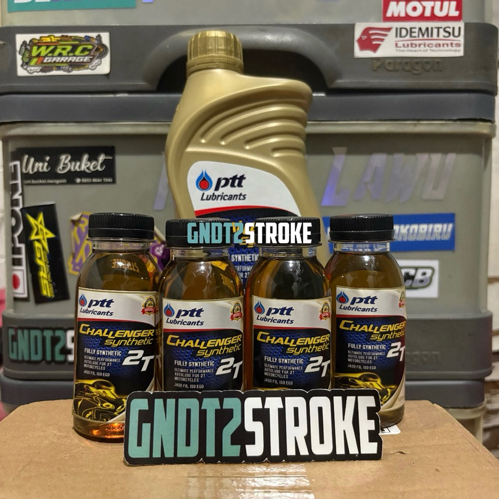 Oli samping 2 TAK PTT / ptt Lubricants CHALLENGER SYNTHETIC FULL SINTETIK REPACK 100ml jaminan origi
