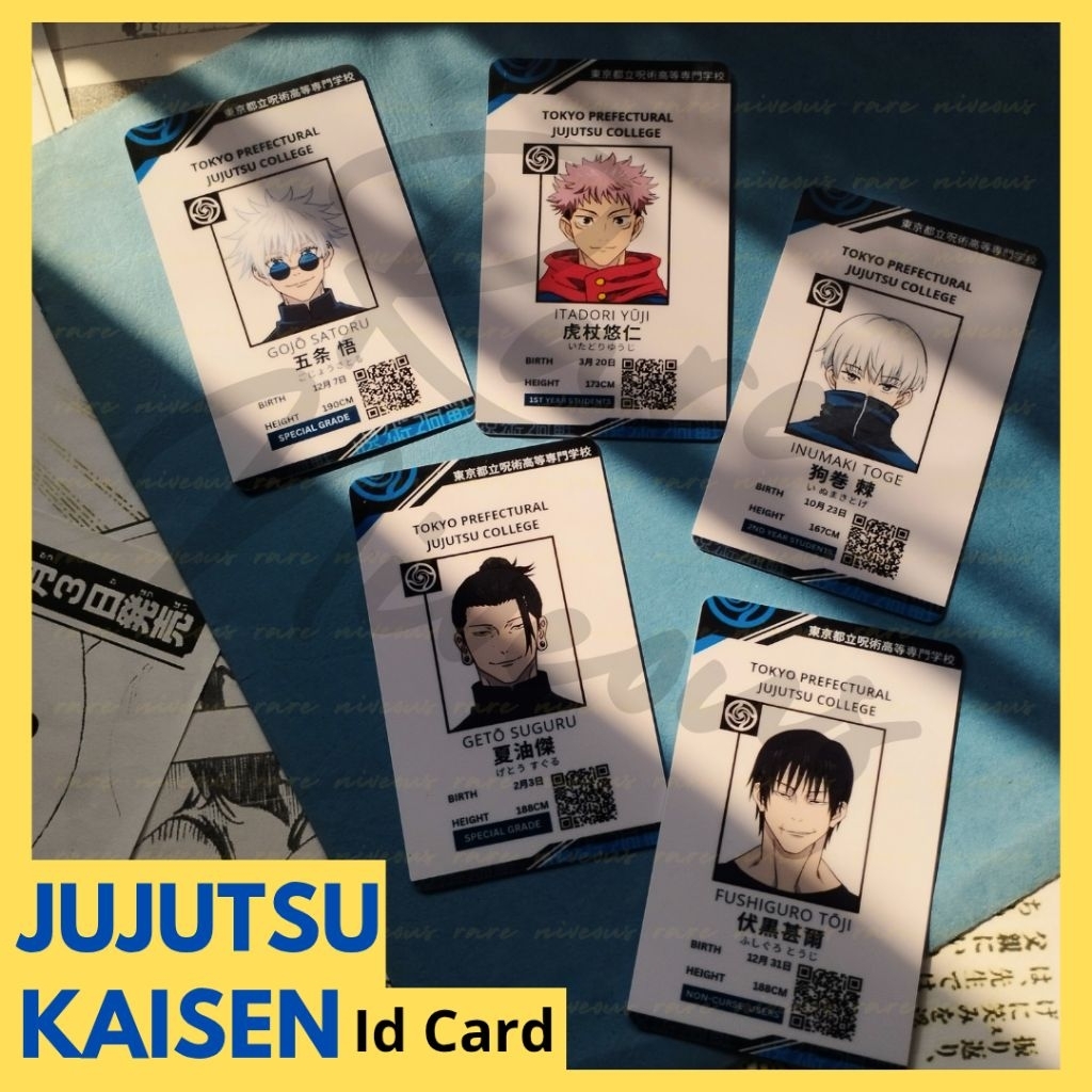 

Fanmerch Id card JUJUTSU kaisen manga