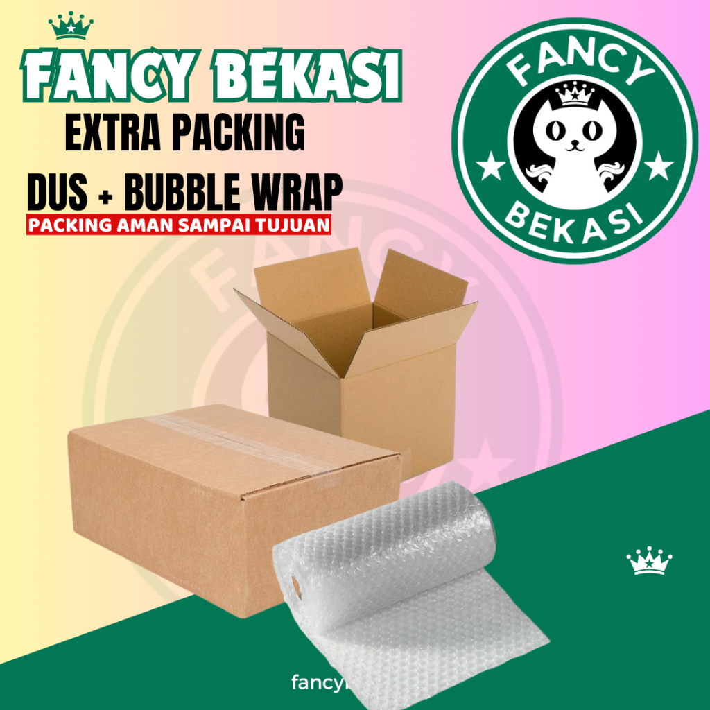 

EXTRA PACKING ( DUS + BUBBLE WRAP ) UNTUK MEMINIMALISIR KERUSAKAN