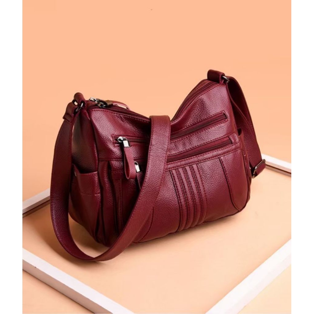 Tas selempang wanita terbaru 2025 kekinian tas selempang wanita kecil simple elegan fashion bahan ku