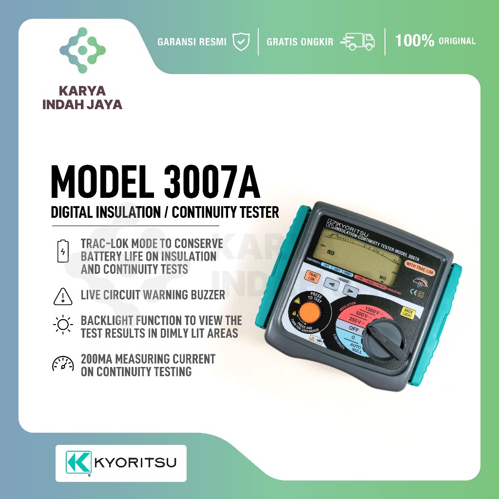 Digital Insulation Tester Kyoritsu 3007A