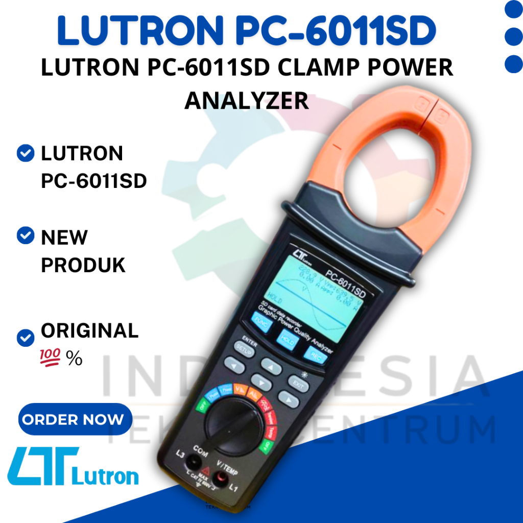 Lutron PC-6011SD Clamp Power Analyzer