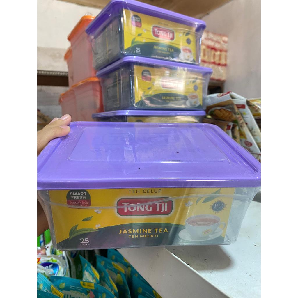 

(FREE TOPLES) 2 BOX TEH CELUP TONG TJI JASMINE TEA TEH MELATI ISI 25 KANTONG