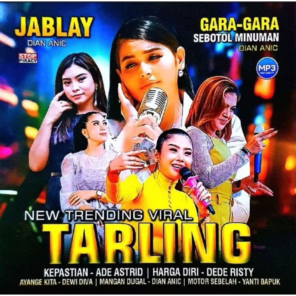 CD MP3 MUSIK AUDIO 100 LAGU TERBAIK DANGDUT TARLING KOPLO TERBARU TERLARIS DIAN ANIC END FRIENDS-LAG