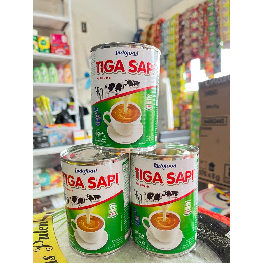 

Susu Tiga Sapi Manis | SKM Tiga Sapi 490 gr
