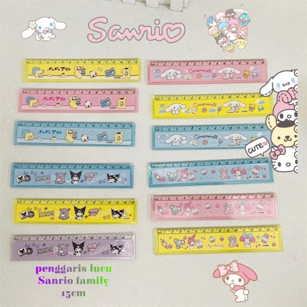 

Penggaris Lucu Sanrio Kuromi Penggaris 15cm