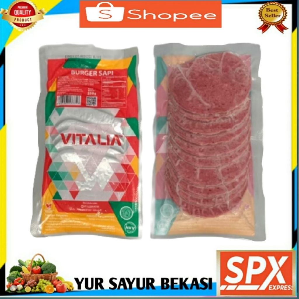 

Vitalia Burger Sapi 250gr (isi 10).