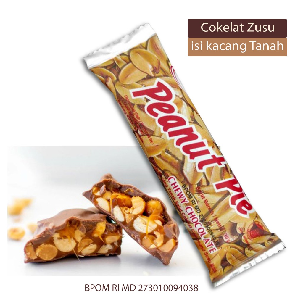 

Jajanan Cokelat susu Kacang tanah Terlaris Jajanan coklat susu isi kacang rasa manis legit camilan santai cocok buat oleh oleh untuk teman maupun pacar ~ Peanut pie 30gr
