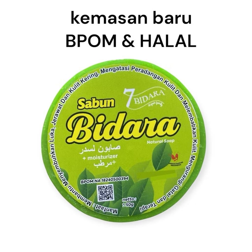 SABUN BIDARA ORIGINAL HIJAU HALAL BPOM 50 GRAM