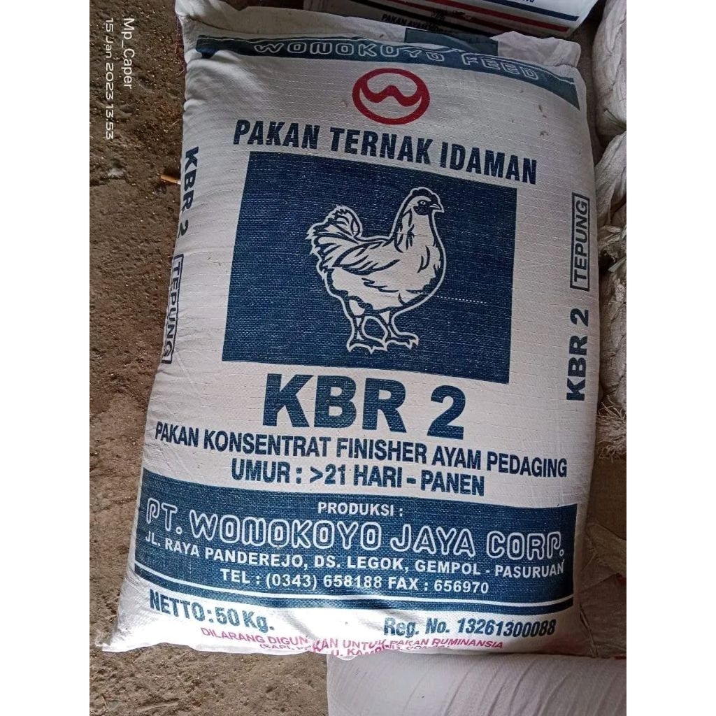 KBR2 KONSENTRAT PAKAN AYAM PEDAGING WONOKOYO SEKILO