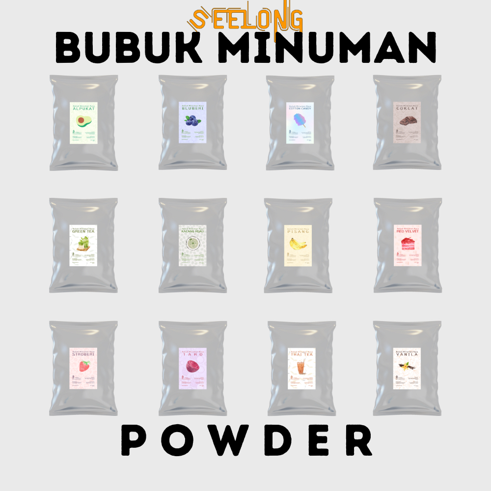 

Powder / Bubuk Minuman Premium Berbagai Rasa 1000 gram