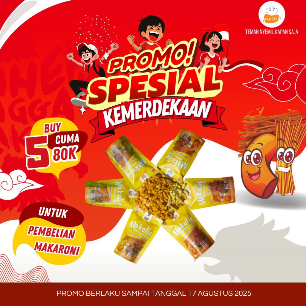 

MAKARONI MAKOLIE PROMO SPECIAL KEMERDEKAAN