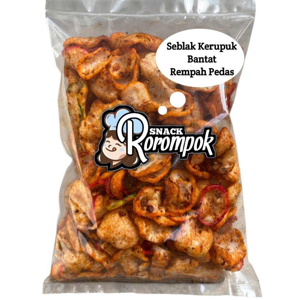 

Makanan Ringan Seblak Kerupuk Bantat Pedas 200gr