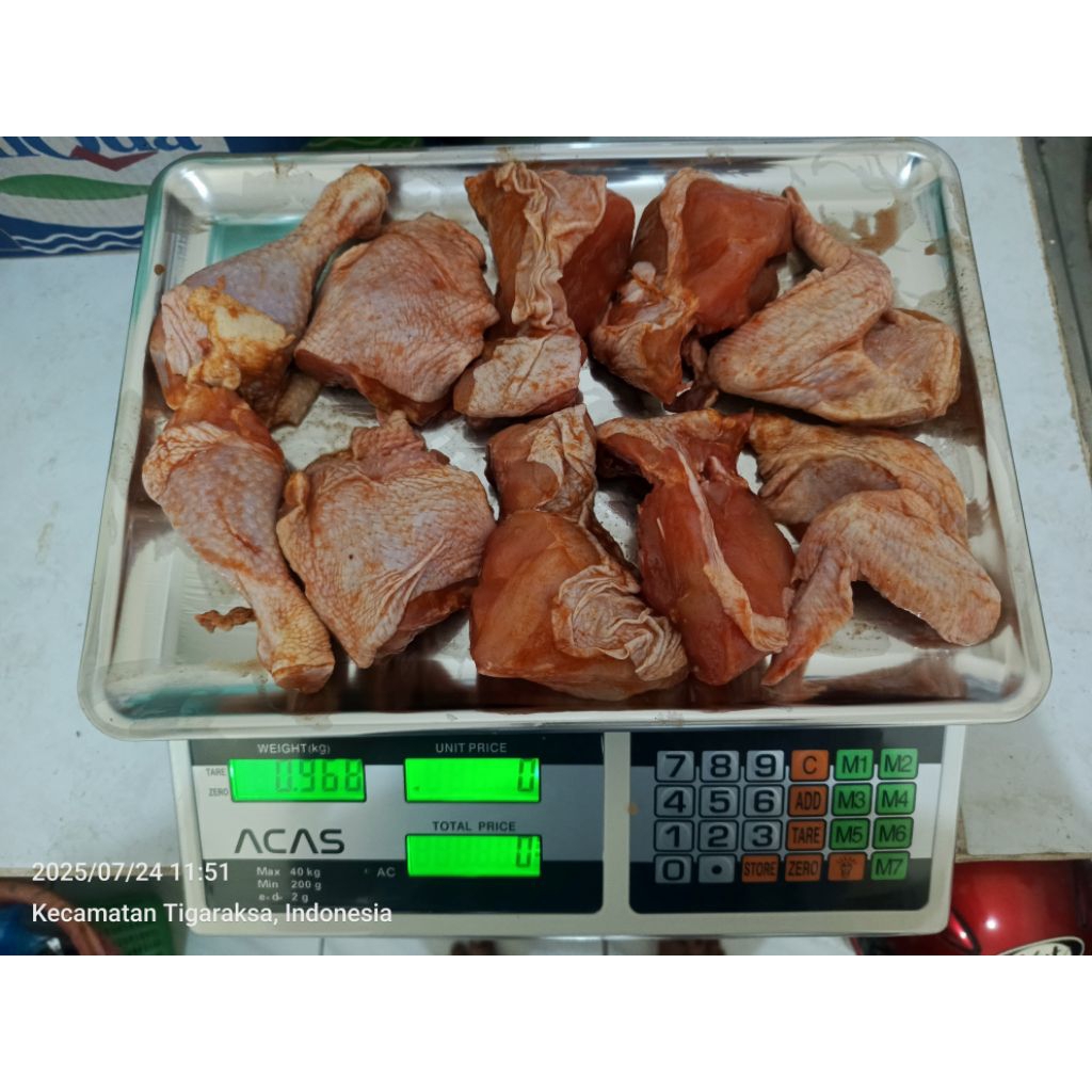 

Ayam marinasi ukuran 09-10 parting 10