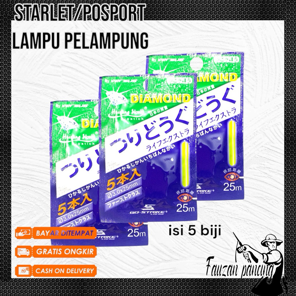 Pospor/Starlet pancing/lampu mancing/lampu pelampung Diamond