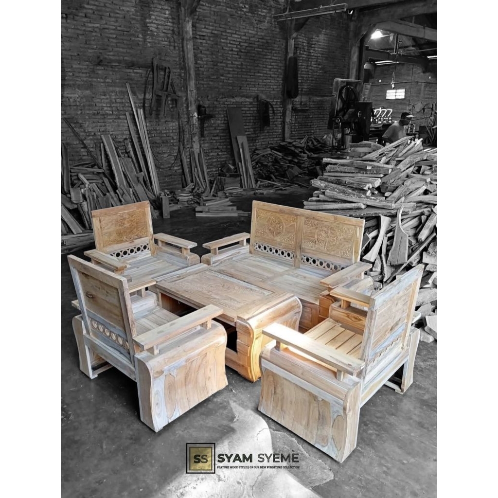 kursi tamu jati bahan mentahan Kursi Tamu Kayu Jati Minimalis, Kursi Tamu Minimalis Kayu Jati Set Ku