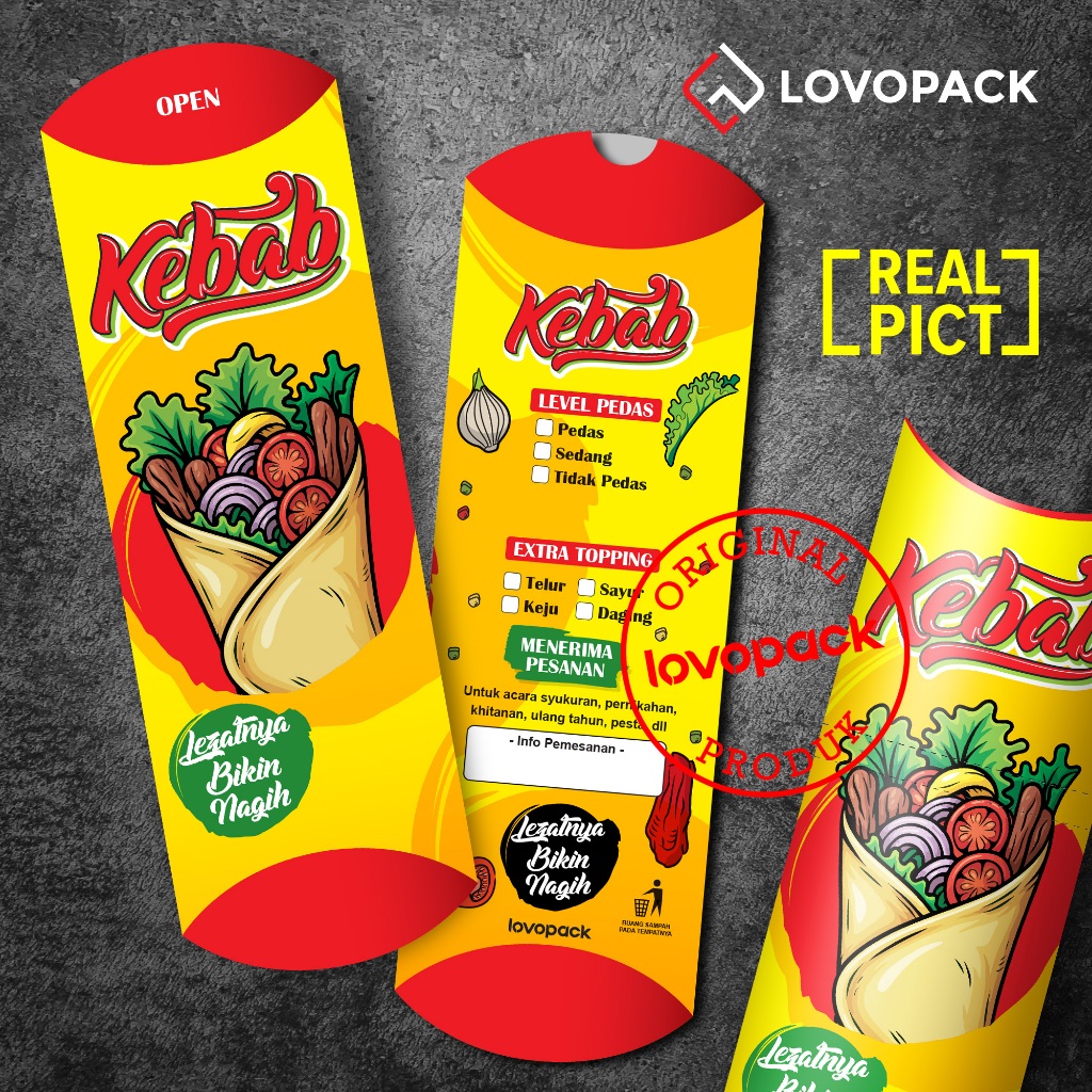 

Dus Kebab Premium Kuning All Size - Lovopack