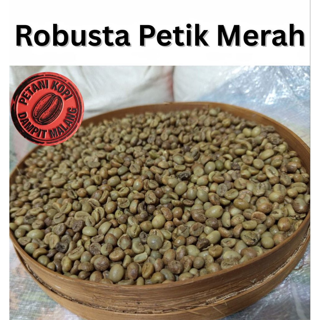 

Biji Kopi Kering Robusta Petik Merah, green Bean